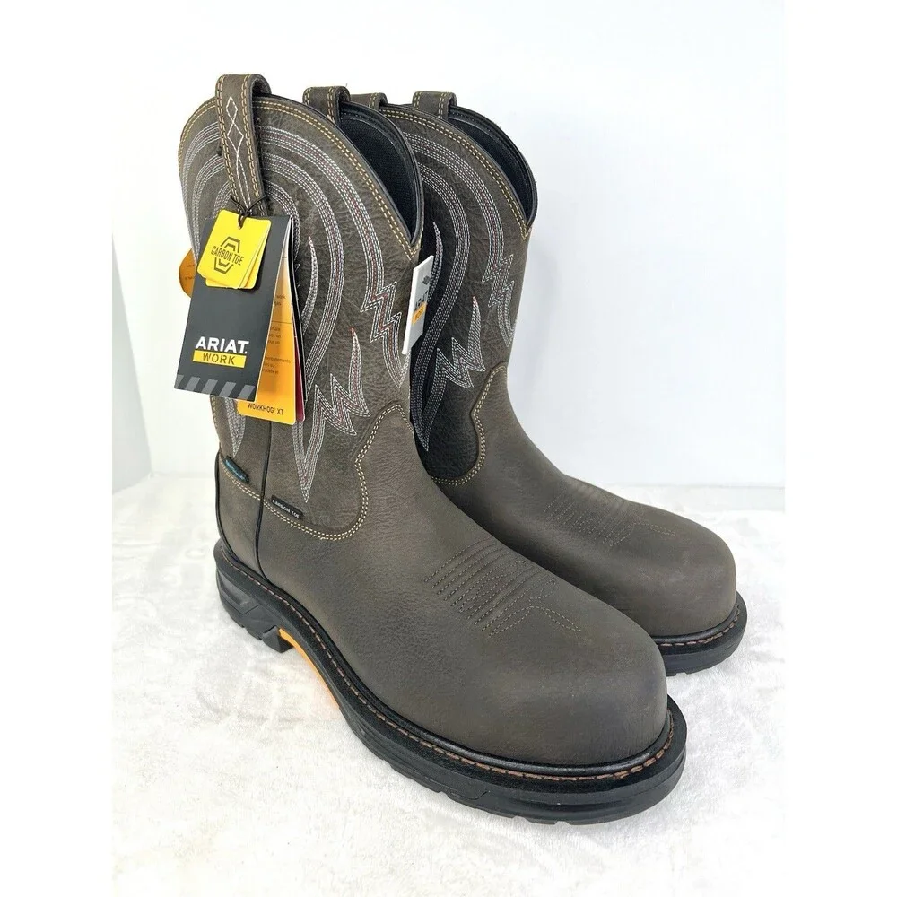 Ariat Workhog XT Tumbleweed H2O Carbon Toe Work Boots Mens Size 10.5 D New